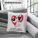 Hundebesitzer Kissen mit Füllung 40x40 Geschenk Fellnasen machen mein Leben Komplett Geschenkidee Hunde Mama Frauchen Herrchen (Grau) Grau Trendation