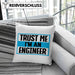 Ingenieur Kissen mit Füllung 40x40 Gadget Geschenk Ingeneur Geschenkidee Lustig (Grau) Grün Trendation