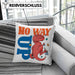 Bouldern Kissen mit Füllung 40x40 für Kletterfans mit Dino-T-Rex Grafik "No Way Up" (Grau) Grau Trendation