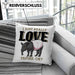 Lustige Tapir Kissen mit Füllung 40x40 Geschenk Tapir Liebhaber (Grau) Grau Trendation