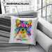 Französische Bulldogge Besitzer Farbe Love Kissen mit Füllung 40x40 Geschenk Lustiger Spruch Geschenkidee Französische Bulldogge Besitzerin (Grau) Blau Trendation