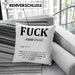 F*** Kissen mit Füllung 40x40 Geschenk Schimpfwort 18+ Geschenkidee Männer Frauen Arbeitskollege Geschenkidee (Grau) Grün Trendation