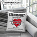 Kardiologe Geschenk Kissen mit Füllung 40x40 Cardiologist Definition Ekg Herz Kardiologie (Grau) Grau Trendation
