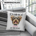 Yorkie Besitzer Kissen mit Füllung 40x40 Geschenk Lustiger Spruch Geschenkidee Ich Kann Nicht Mein Yorkie Hat Nein Gesagt (Grau) Grau Trendation