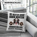Border Collies Besitzer Kissen mit Füllung 40x40 Geschenk Lustiger Spruch Geschenkidee Besitzerin Border Collies Haben Personal (Grau) Blau Trendation