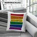 LGBTQ Kissen mit Füllung 40x40 Geschenk Schwule Lesben Geschenkidee The World Has Bigger Problems Gender Equality Häferl (Grau) Blau Trendation