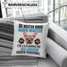 Französische Bulldogge Besitzer Kissen mit Füllung 40x40 Geschenk Lustiger Spruch Geschenkidee Besitzerin Französische Bulldogge Haben Personal (Grau) Grau Trendation
