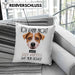 Jack Russell Besitzer Kissen mit Füllung 40x40 Geschenk Lustiger Spruch Geschenkidee Ich Kann Nicht Mein Jack Russell Hat Nein Gesagt (Grau) Grau Trendation