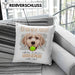 Golden Retriever Besitzer Kissen mit Füllung 40x40 Geschenk Lustiger Spruch Geschenkidee Besitzerin Ich Bin Nicht toll Aber Mein Golden Retriever Ist Es (Grau) Rosa Trendation