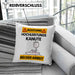 Kanute Kissen mit Füllung 40x40 Geschenk Lustiger Spruch Geschenkidee für Kanute Achtung Hochleistungs Kanute Bei Der Arbeit (Grau) Blau Trendation