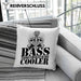 Bassist Kissen mit Füllung 40x40 Geschenk Bass-Spieler Geschenkidee Bass It's Like Guitar But Cooler (Grau) Rosa Trendation