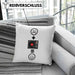 DJ Schallplattenspieler Kissen mit Füllung 40x40 Geschenk für Schallplatten Fans :( + Schallplatte = :) Lustige Geschenkidee Geburtstag (Grau) Blau Trendation