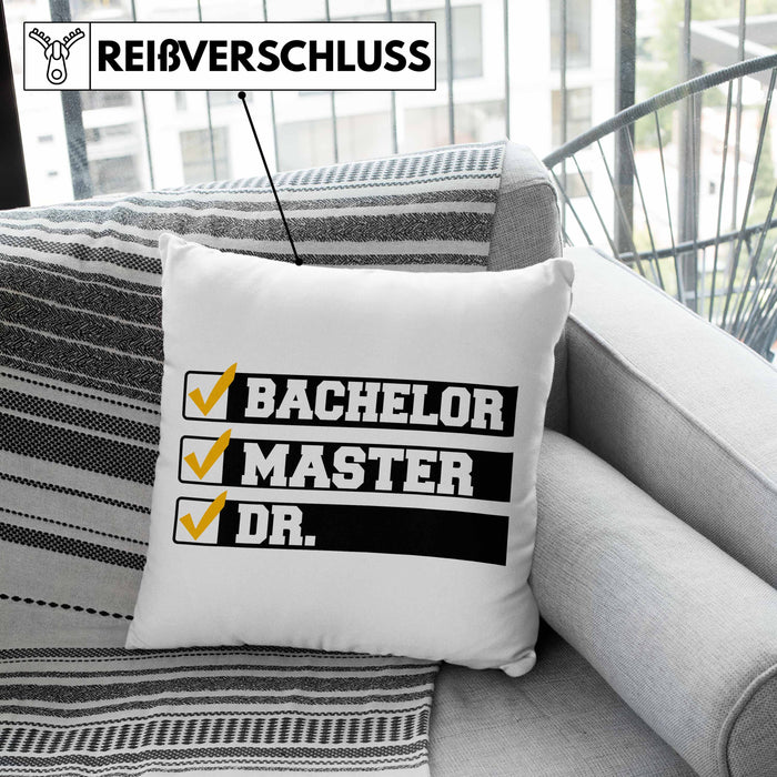 Doktortitel Bestanden Kissen mit Füllung 40x40 Geschenk (Grau) Grau Trendation