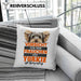 Yorkie-Besitzer Geschenk Kissen mit Füllung 40x40 Hund Yorkie Liebhaber Geschenkidee Vorsicht Vor Dem Frauchen Der Yorkie Ist Harmlos (Grau) Grau Trendation