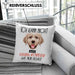 Golden Retriever Besitzer Kissen mit Füllung 40x40 Geschenk Lustiger Spruch Geschenkidee Ich Kann Nicht Mein Golden Retriever Hat Nein Gesagt (Grau) Blau Trendation