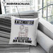 Katzensitter Kissen mit Füllung 40x40 Geschenk für Katzensitter Der Mann Der Alles Kann Geschenkidee zum Geburtstag (Grau) Blau Trendation