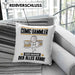 Comic-Sammler Kissen mit Füllung 40x40 Geschenk für Comic-Sammler Der Mann Der Alles Kann Geschenkidee zum Geburtstag (Grau) Blau Trendation