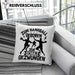 Handball Geschenk Kissen mit Füllung 40x40 Geschenkidee Handball-Spieler Handballspielerin Mädchen Jungs Zum Handball Geboren Zur Schule Gezwungen (Grau) Grau Trendation