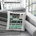 Slackliner Geschenk Kissen mit Füllung 40x40 Lustige Geschenkidee für Slackliner Geburtstag Niemand Ist Perfekt Aber Als Slackliner Ist Man Nah Dran (Grau) Grün Trendation