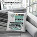 Leichtathlet Geschenk Kissen mit Füllung 40x40 Lustiger Spruch Erheben Sie Sich Der Leichtathlet Betritt den Raum (Grau) Blau Trendation