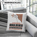 Boulderer Geschenk Kissen mit Füllung 40x40 Ich Bin Boulderer Aber Sag Doch Einfach Superheld Lustige Geschenkdiee für Boulderer (Grau) Rosa Trendation