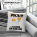 Puzzler Kissen mit Füllung 40x40 Geschenk für Puzzler Der Mann Der Alles Kann Geschenkidee zum Geburtstag (Grau) Rosa Trendation