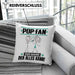 Pop-Fan Kissen mit Füllung 40x40 Geschenk für Pop-Fan Der Mann Der Alles Kann Geschenkidee zum Geburtstag (Grau) Blau Trendation