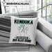 Kendoka Kissen mit Füllung 40x40 Geschenk für Kendoka Der Mann Der Alles Kann Geschenkidee zum Geburtstag (Grau) Blau Trendation