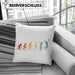 Volleyball Geschenk Kissen mit Füllung 40x40 Evolution Coach Herren Mädchen Kaffee Zubehör Volleyball-Spieler Spielerin (Grau) Grau Trendation