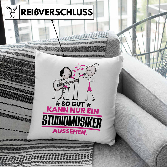 Studiomusiker Geschenk Kissen mit Füllung 40x40 So Gut Kann Nur Ein Studiomusiker Aussehen Geschenkidee (Grau) Grau Trendation
