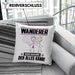 Wandern Kissen mit Füllung 40x40 Geschenk für Wandern Der Mann Der Alles Kann Geschenkidee zum Geburtstag (Grau) Rosa Trendation