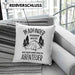 Pfadfinder Kissen mit Füllung 40x40 Geschenk Lustige Geschenkidee Für Pfadfinder Stinken Nicht Sie Riechen Nach Abenteuer (Grau) Blau Trendation