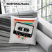 Nostalgie Kassette Geschenk Alte Straße 80er 90er Jahre GeschenkKissen mit Füllung 40x40 (Grau) Blau Trendation