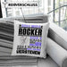 Rocker Geschenk Kaffee-Kissen mit Füllung 40x40 Geschenkidee für Rocker Ich Bin Rocker Ich Kann Es Dir Erklären Jedoch Nicht Für Dich Verstehen Spruch Lustig (Grau) Blau Trendation