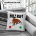 Holzarbeiter Schreiner Tischler Geschenk Kissen mit Füllung 40x40 Holz Ruft An Holzarbeit Waldarbeiter (Grau) Grün Trendation