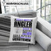 Angler Geschenk Kaffee-Kissen mit Füllung 40x40 Geschenkidee für Angler Ich Bin Angler Ich Kann Es Dir Erklären Jedoch Nicht Für Dich Verstehen Spruch Lustig (Grau) Blau Trendation