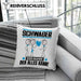 Schwager Kissen mit Füllung 40x40 Geschenk für Schwager Der Mann Der Alles Kann Geschenkidee zum Geburtstag (Grau) Blau Trendation