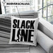 Lustige Kissen mit Füllung 40x40 für Slackliner Geschenk Slackline (Grau) Blau Trendation