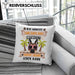Schäferhund Besitzer Kissen mit Füllung 40x40 Geschenk Lustiger Spruch Geschenkidee Ich Arbeite Hart Damit Mein Schäferhund Seinen Traum Leben Kann (Grau) Grau Trendation