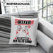 Boxer Kissen mit Füllung 40x40 Geschenk für Boxer Der Mann Der Alles Kann Geschenkidee zum Geburtstag (Grau) Grau Trendation