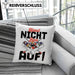 Pool Billard Kissen mit Füllung 40x40 Geschenk Billiard-Spieler Geschenkidee Sprüche Heul Nicht Bau Auf (Grau) Rosa Trendation
