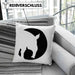 Lustige Tapir Kissen mit Füllung 40x40 Geschenk Tapir Liebhaber Grafik (Grau) Blau Trendation