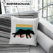 Gepard Kissen mit Füllung 40x40 Geschenk Retro (Grau) Blau Trendation