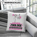 Zoologe Geschenk Kissen mit Füllung 40x40 Ich Bin Zoologe Aber Sag Doch Einfach Superheld Lustige Geschenkdiee für Zoologe (Grau) Rosa Trendation