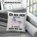Lustige Ich Reg Mich Nicht Auf Kissen mit Füllung 40x40 Mit Spruch Einhorn Geschenk Mama Freundin Kollegin Geschenkidee Arbeit Frauen (Grau) Blau Trendation