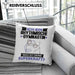 Rhythmische Gymnastin Kissen mit Füllung 40x40 Geschenk für Rhythmische Gymnastin Geburtstag Lustiger Spruch Was Ist Deine Superkraft (Grau) Blau Trendation