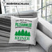 Pilzsammler Geschenk Kissen mit Füllung 40x40 Pilze Sammeln Geschenkidee Pilzsucher Pilzliebhaber Lustig (Grau) Blau Trendation