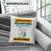 Breakdancer Kissen mit Füllung 40x40 Geschenk Lustiger Spruch Geschenkidee für Breakdancer Achtung Hochleistungs Breakdancer Bei Der Arbeit (Grau) Blau Trendation