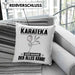 Karateka Kissen mit Füllung 40x40 Geschenk für Karateka Der Mann Der Alles Kann Geschenkidee zum Geburtstag (Grau) Blau Trendation