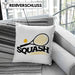 Lustige Squash-Kissen mit Füllung 40x40 Geschenk für Squash-Spieler (Grau) Grün Trendation